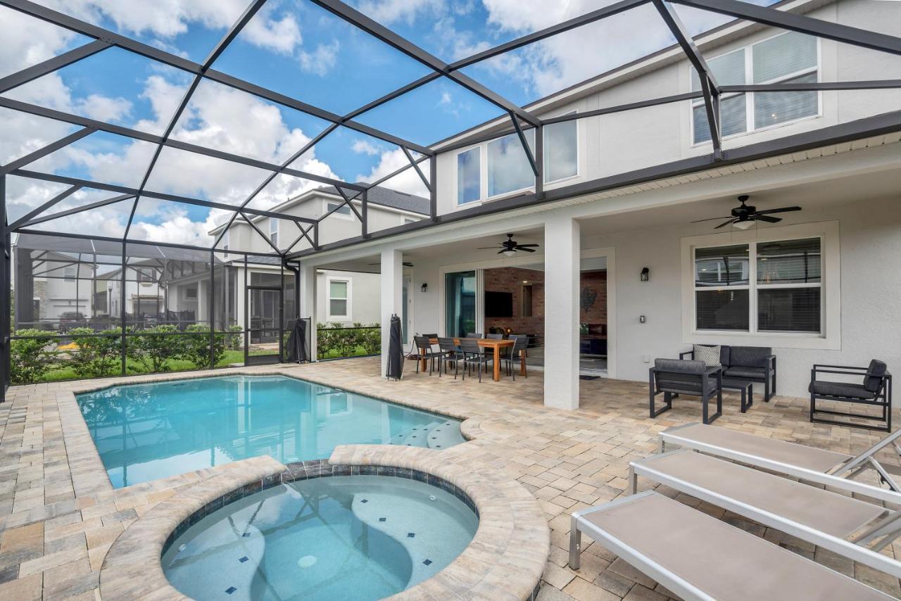 Modern Villa Wprivate Pool&Spa, Free Water Park Orlando Exterior foto