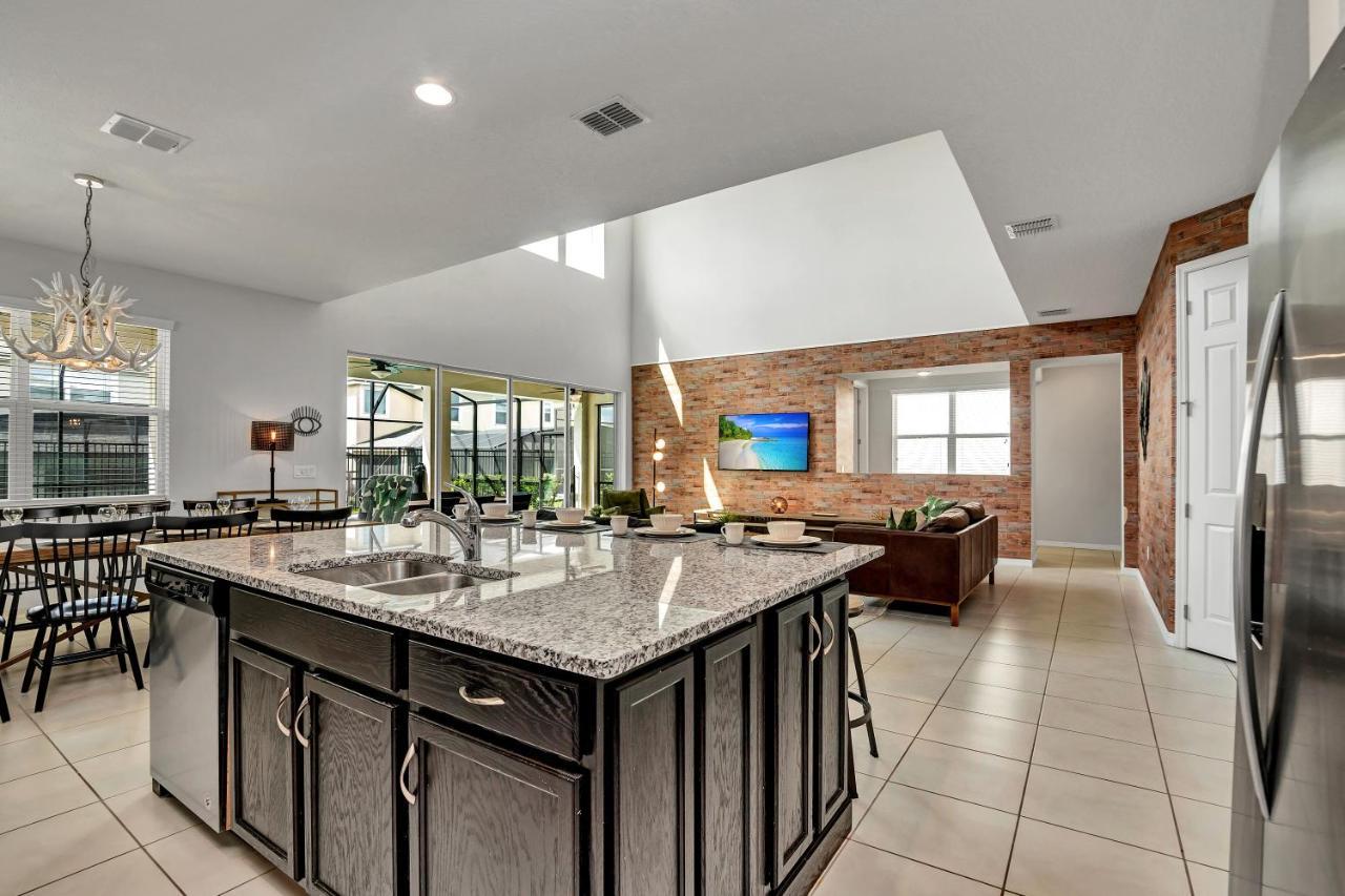 Modern Villa Wprivate Pool&Spa, Free Water Park Orlando Exterior foto